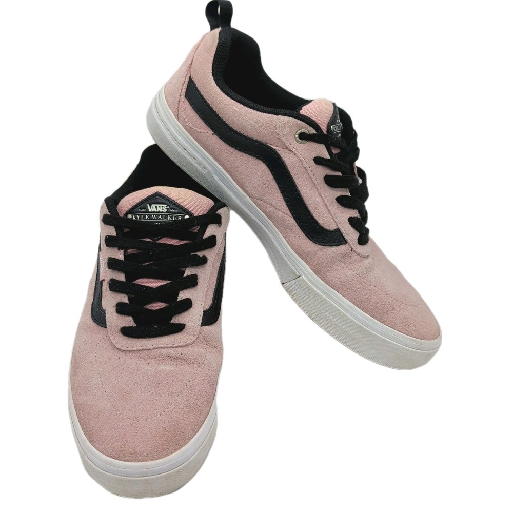 VANS Mens Sz 10 KYLE WALKER Pro 2018 Pink & Black Low Top Skate Shoes Sneakers